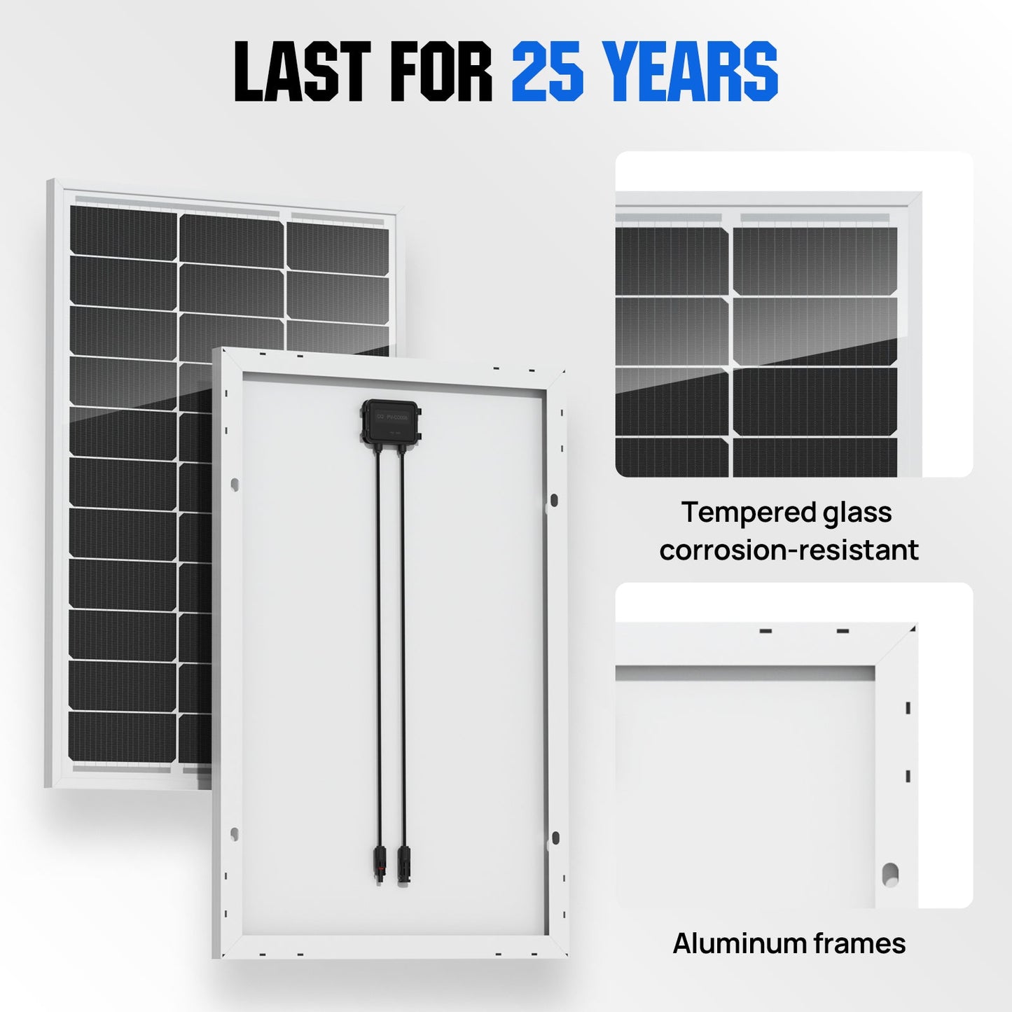100W 12V Monocrystalline Solar Panel - 100W - 195W solar panel