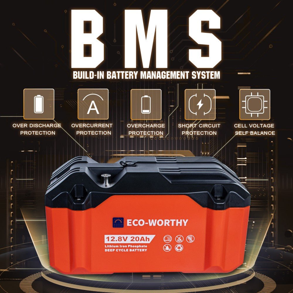12V 20Ah Portable LiFePO4 Deep Cycle Rechargeable Battery - lithium battery