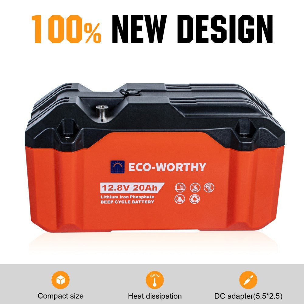 12V 20Ah Portable LiFePO4 Deep Cycle Rechargeable Battery - lithium battery