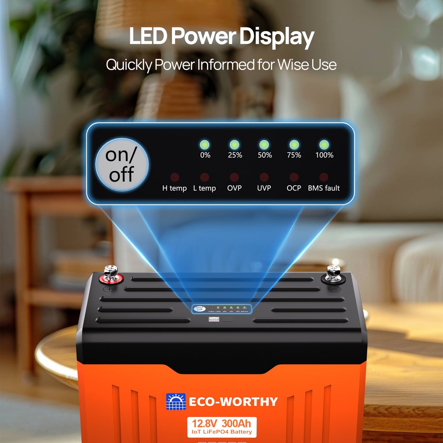 12V 300Ah LiFePO4 Lithium Battery with Bluetooth and Low - Temp Protection - lithium battery