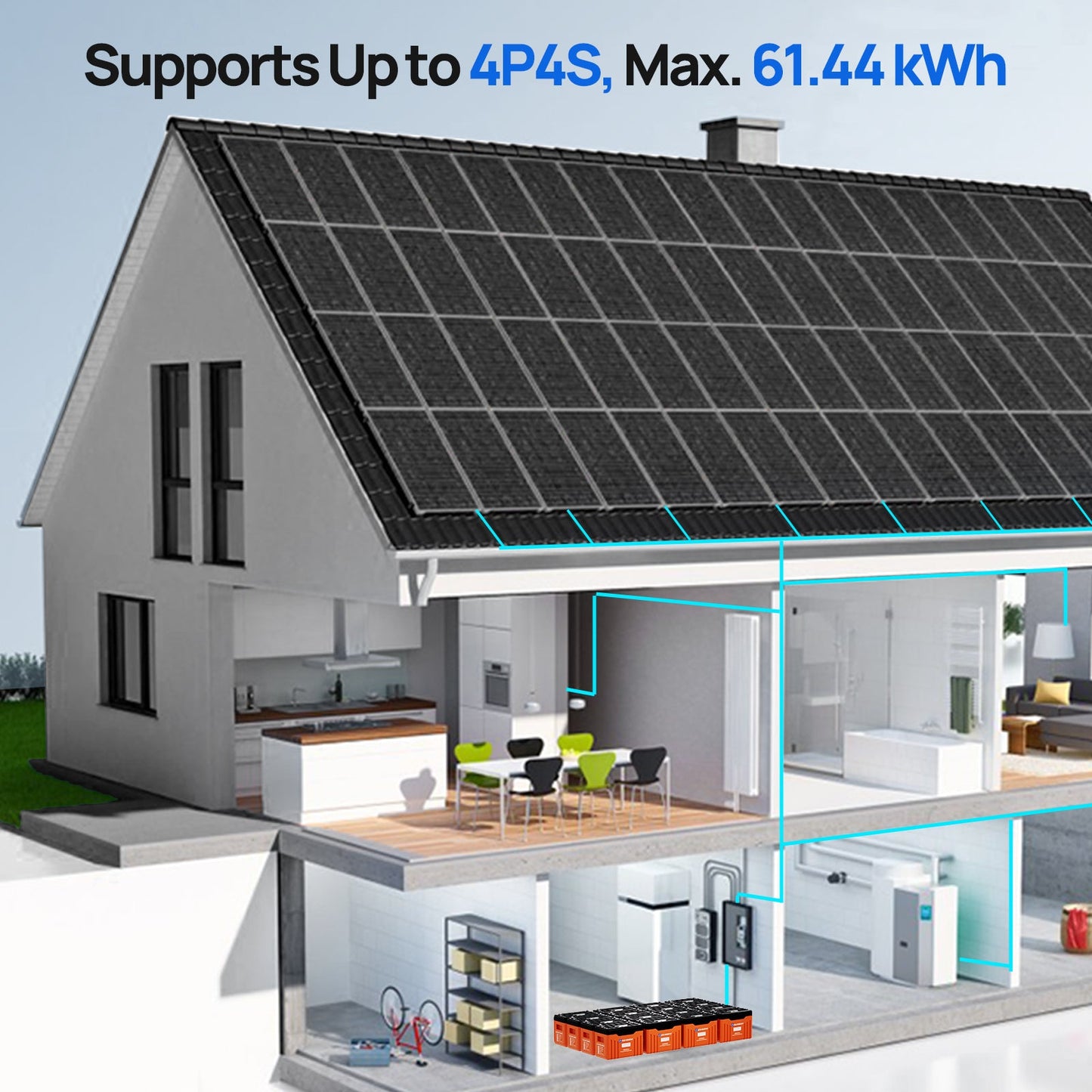 12V 300Ah LiFePO4 Lithium Battery with Bluetooth and Low - Temp Protection - lithium battery