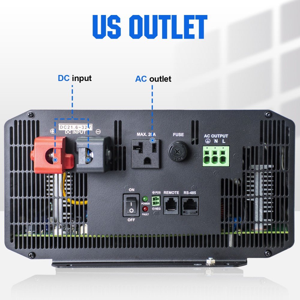 3000W Off Grid Pure Sine Wave Inverter 24V to 110V - Inverter