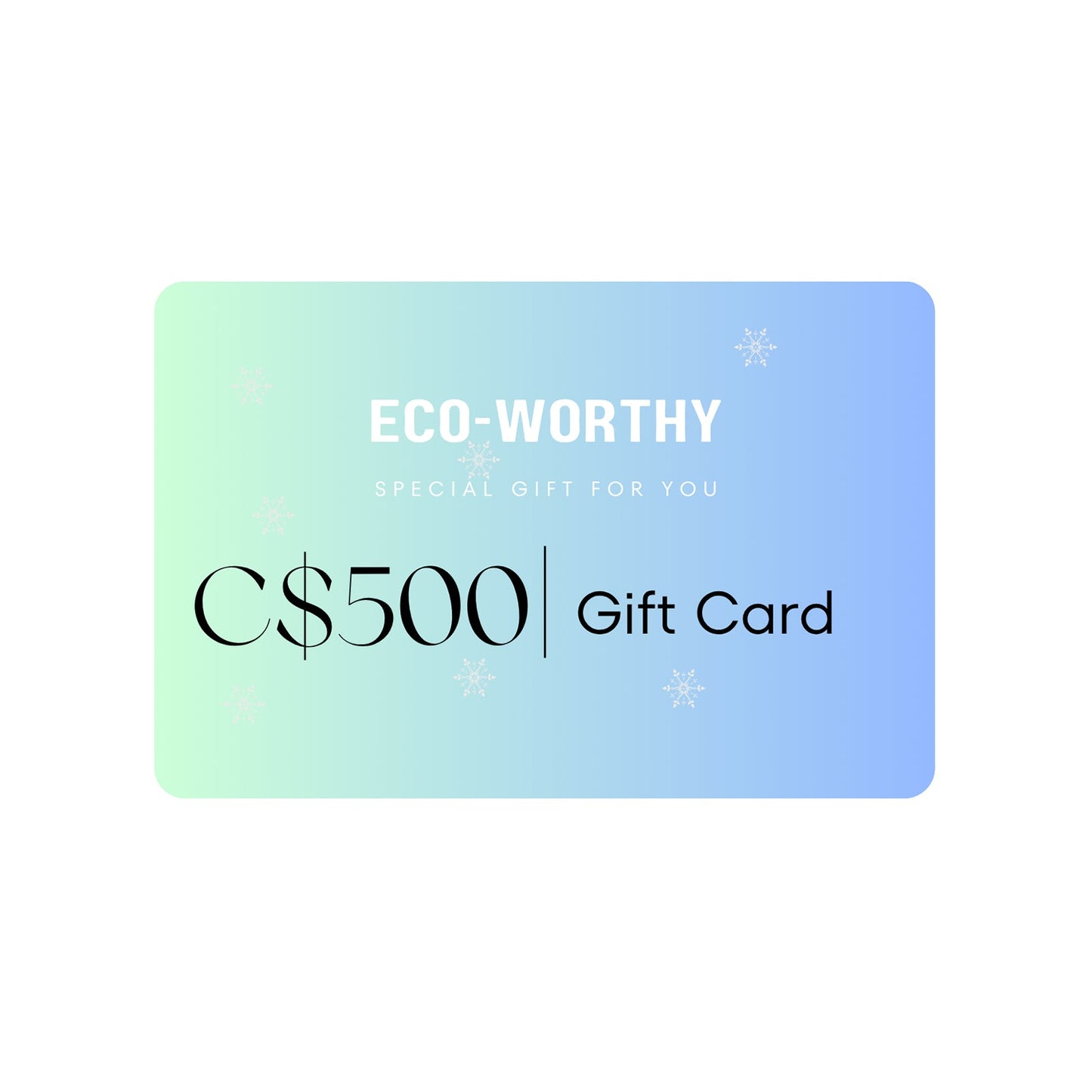 ECO - WORTHY gift card -