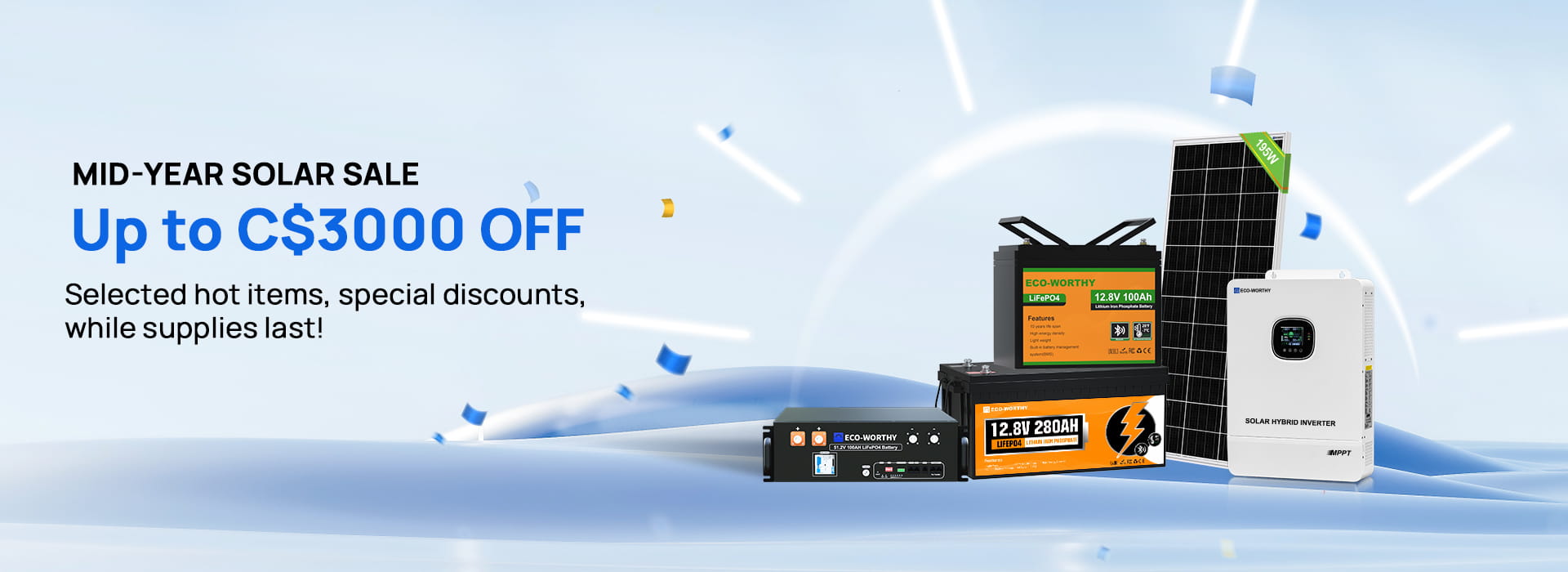 ECO WORTHY Monthly Solar Sale