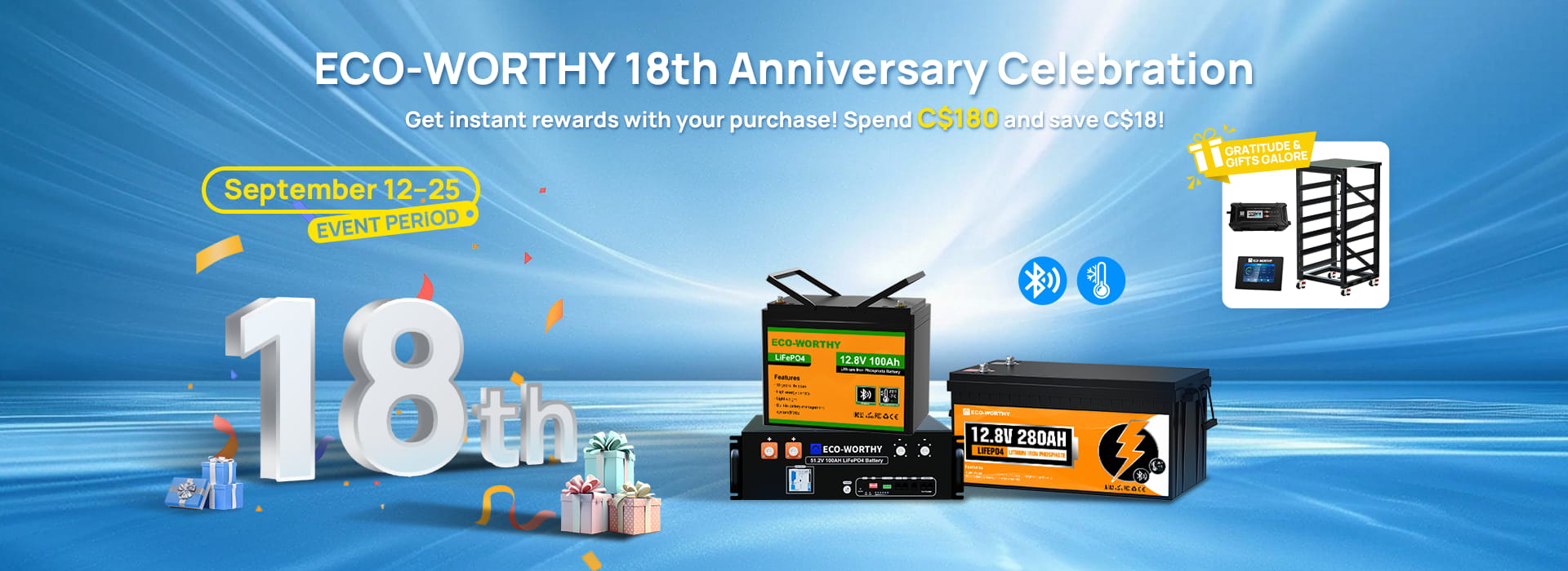 Eco-Worthy 18th Anniversary Celebration
