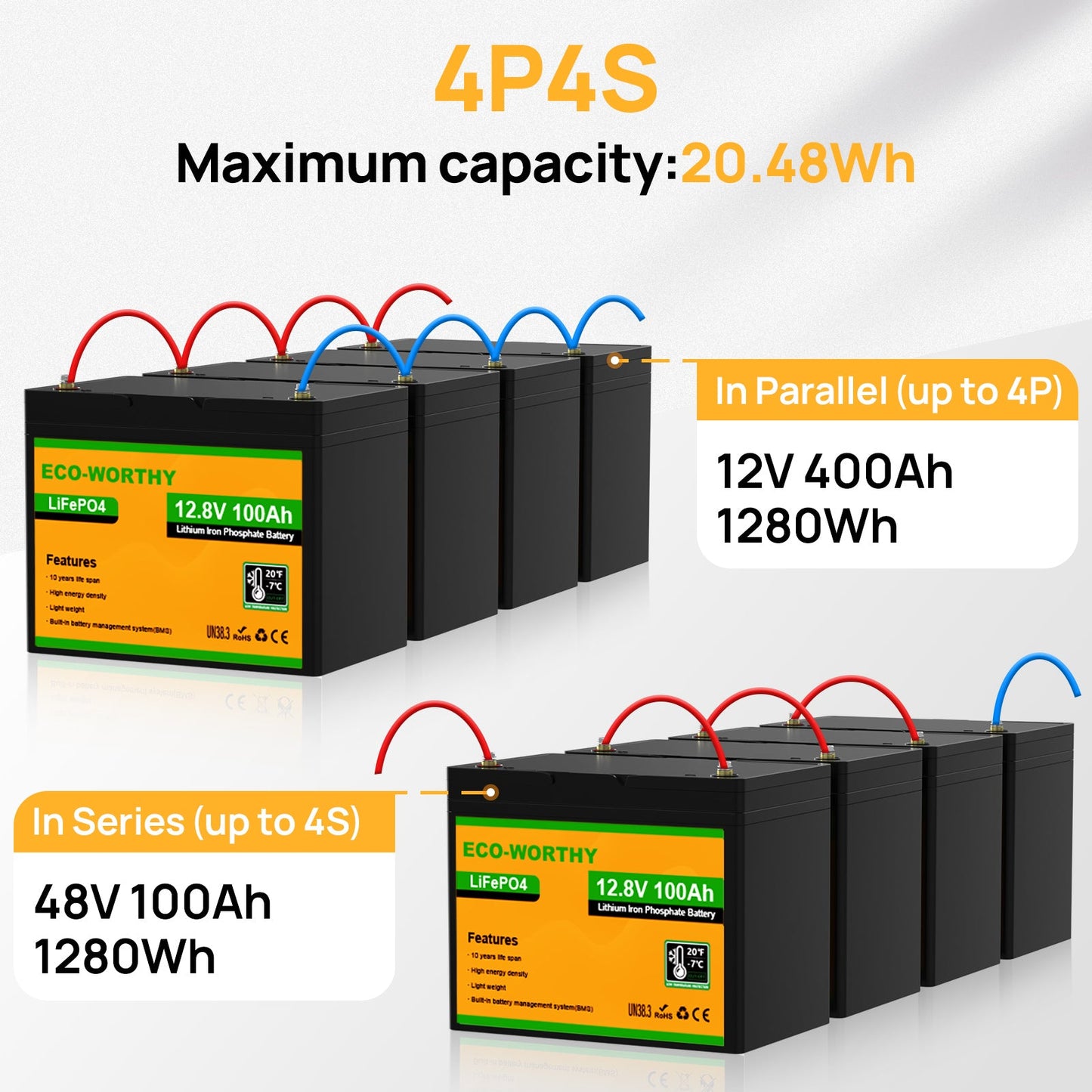 LiFePO4 12V 100Ah Lithium Iron Phosphate Battery With Low Temperature - lithium battery