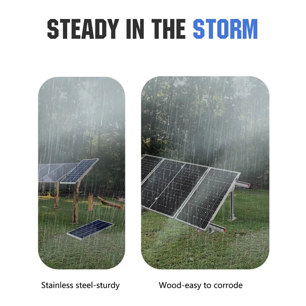 Adjustable Multi - Piece Solar Panel Mounting Brackets for 1 - 4 Pieces of Solar Panels - mounting brackets
