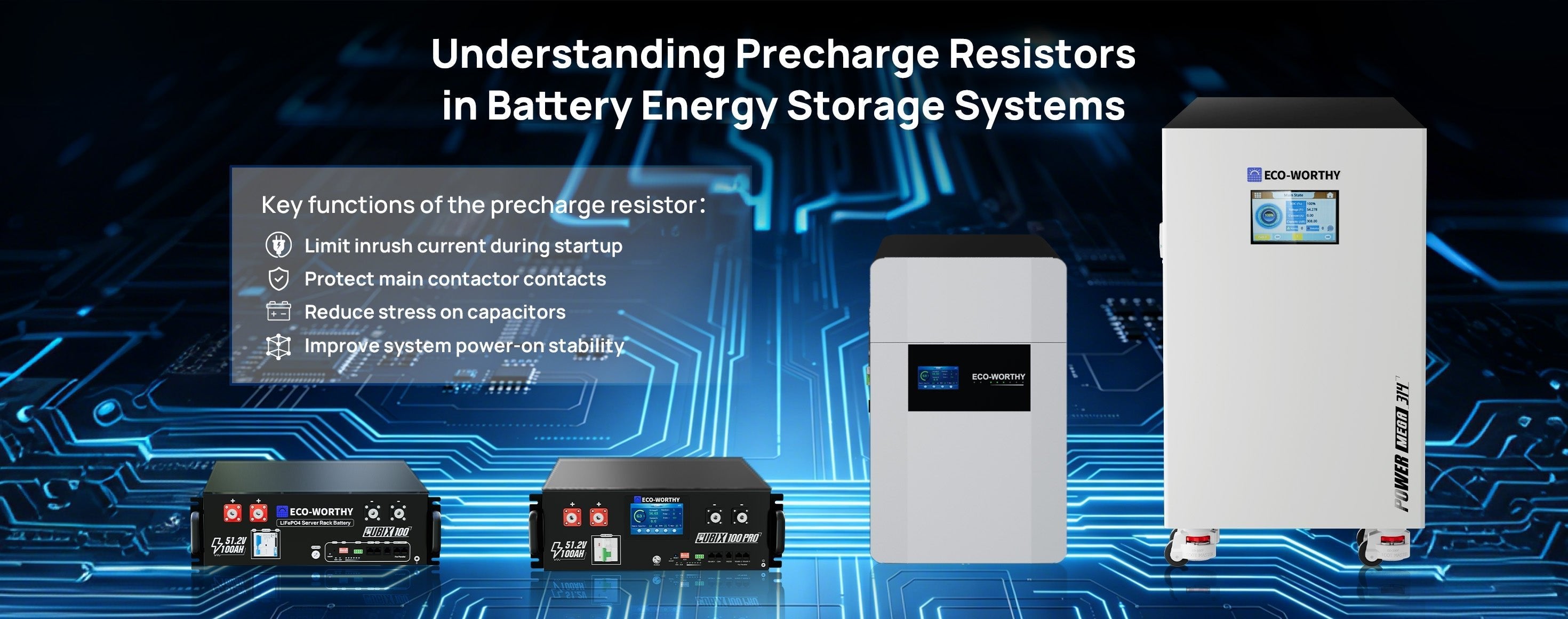 Understanding Precharge Resistors in Battery Energy Storage Systems - eco-worthy-ca
