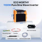 ECO WORTHY 1100W Pure Sine Wave Inverter with accessories on a white background