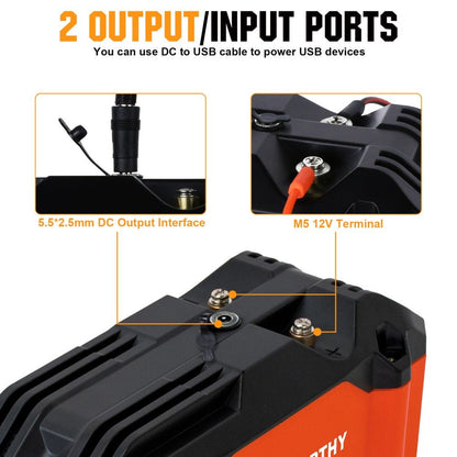 12V 20Ah Portable LiFePO4 Deep Cycle Rechargeable Battery - lithium battery