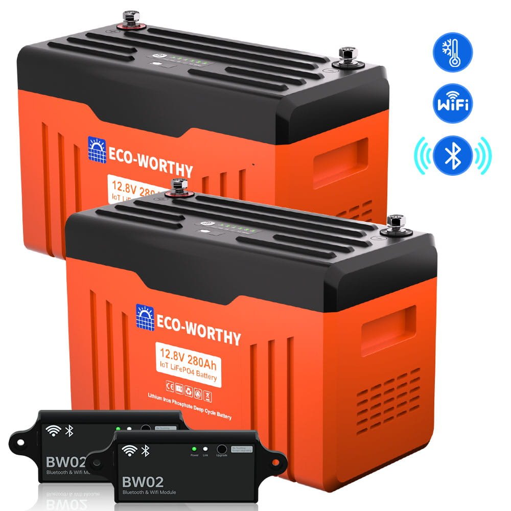 12V 280AH Lifepo4 Lithium Battery Bluetooth with SOC LEDs and Low Temp Protection - lithium battery