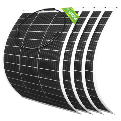 130W 12V Flexible Mono Solar Panel - 100W - 195W solar panel
