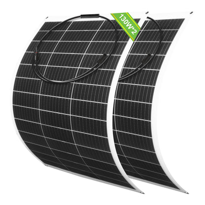 130W 12V Flexible Mono Solar Panel - 100W - 195W solar panel