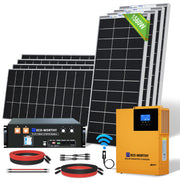 Eco-Worthy 3500W Complete Off-grid Solar Power Kit | 1560W PV | 120V AC Output | 5.12kWh Capacity