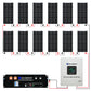 2340W 48V (12x Bifacial 195W) Complete MPPT Off Grid Solar Kit - 1KW - 2KW solar panel kit