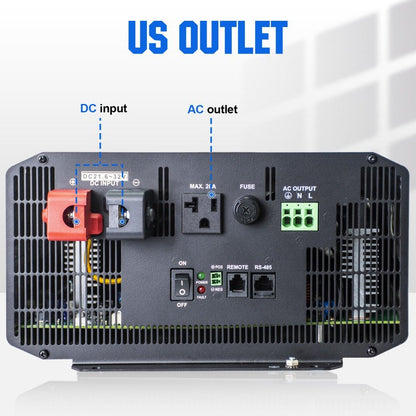 3000W Off Grid Pure Sine Wave Inverter 24V to 110V - Inverter