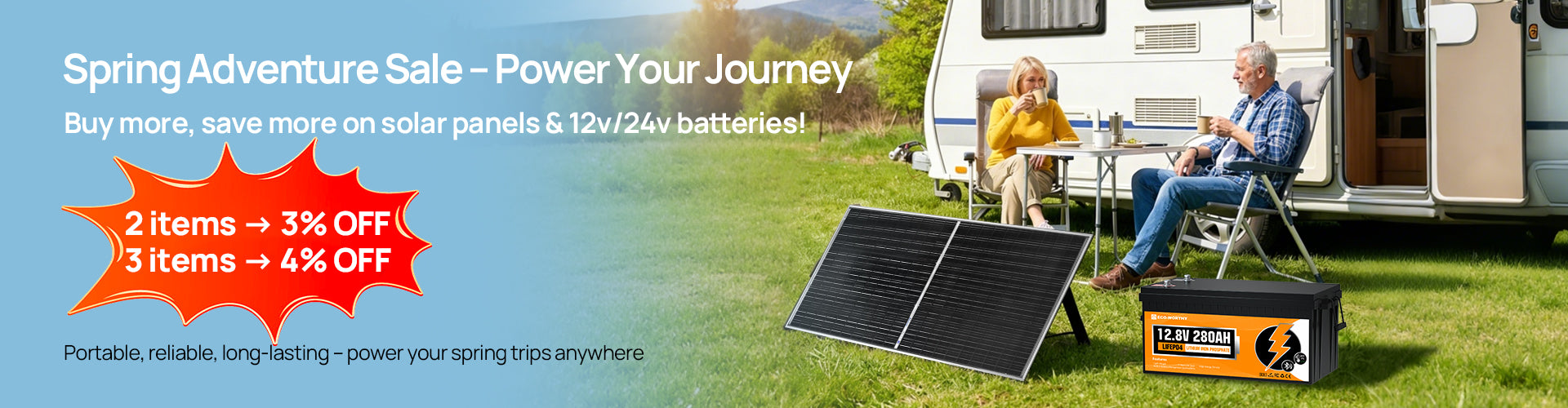 Spring Adventure Sale: Buy 2 items Get 3% OFF; Buy 3 items Get 4% OFF