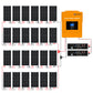 4800W 48V (24x Bifacial 195W) Complete MPPT Off Grid Solar Kit - 2KW - 5KW solar panel kit