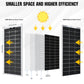 4800W 48V (24x Bifacial 195W) Complete MPPT Off Grid Solar Kit - 2KW - 5KW solar panel kit