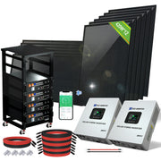 5040W 48V (12x N-Type 420W) Complete Off Grid Solar Kit | 20.48kWh Battery Capacity | 120VAC/240VAC 5000W Split Phase Output