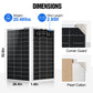 Bifacial 195W 12V Monocrystalline Solar Panel