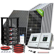 ECO-WORTHY 10kW Complete Off-grid Solar Power Kit | 4680W PV Input | 120VAC/240VAC Split Phase Output | 20.48kWh Battery Capacity