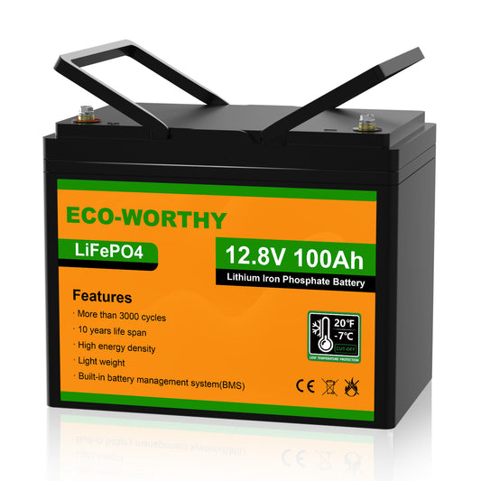 LiFePO4 12V 100Ah Lithium Iron Phosphate Battery