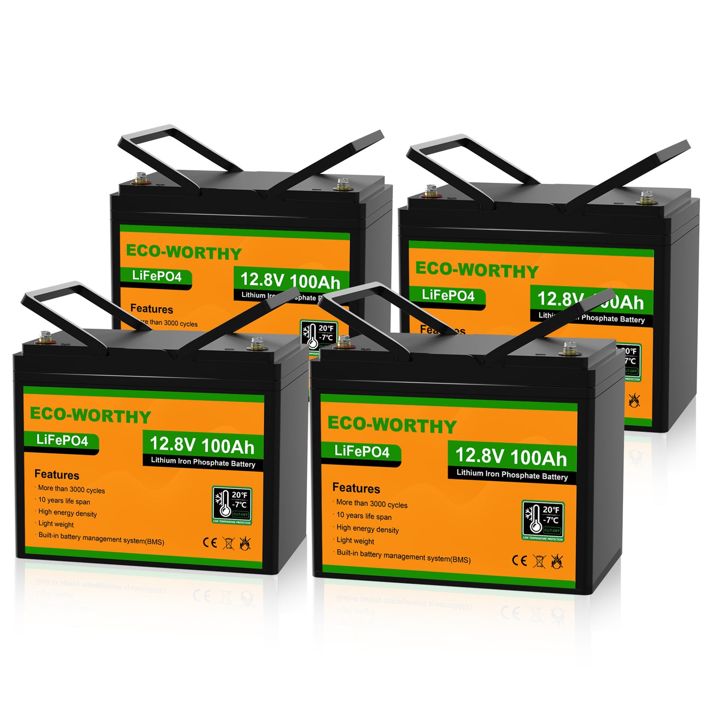 LiFePO4 12V 100Ah Lithium Iron Phosphate Battery