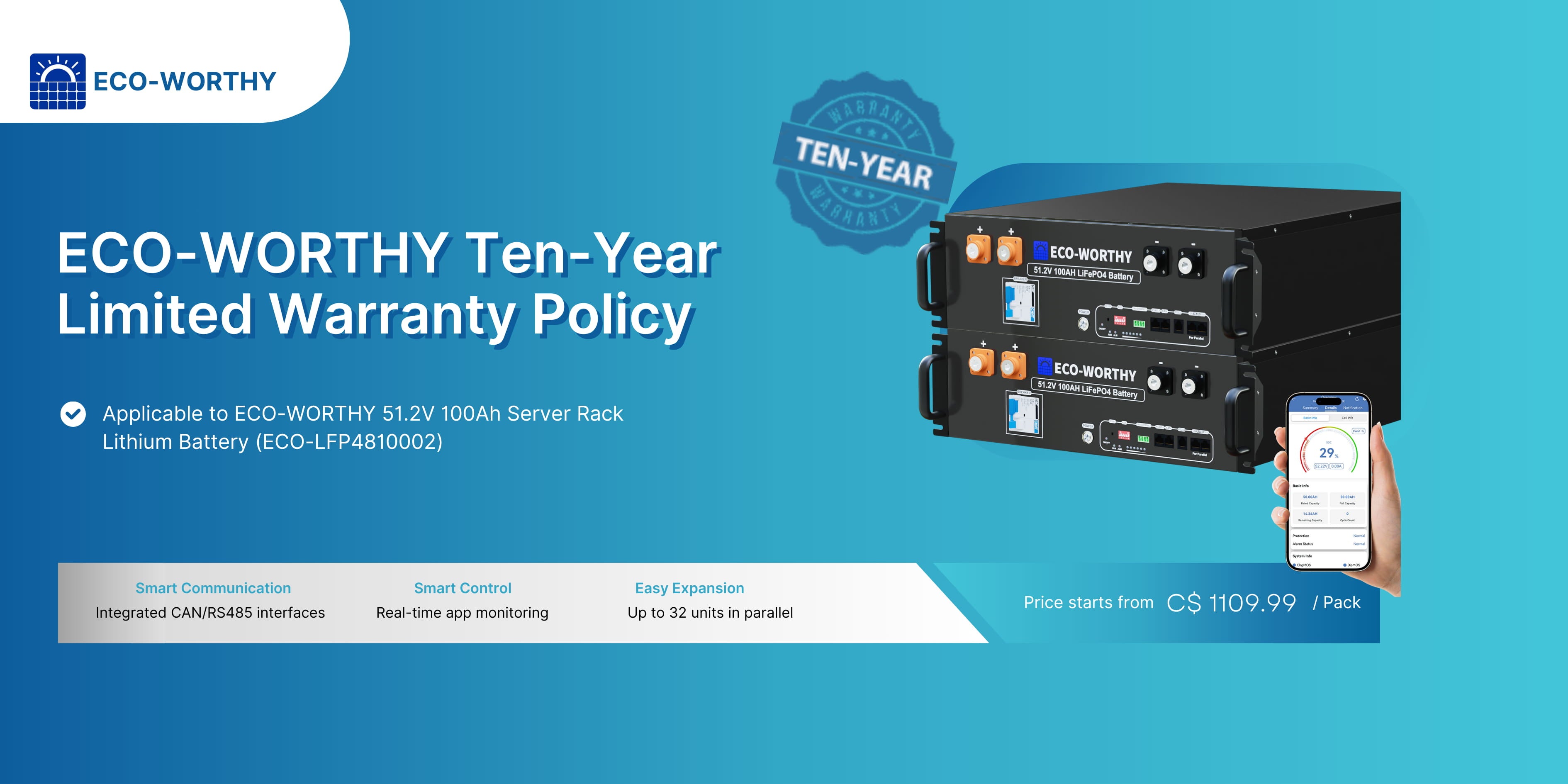 ECO-WORTHY Ten-Year Limited Warranty Policy