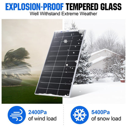 Bifacial 195W 12V Monocrystalline Solar Panel - 100W - 195W solar panel