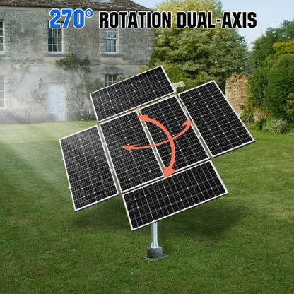 Dual Axis Solar Tracking System with Solar Tracker - mounting brackets
