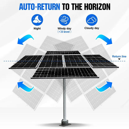 Dual Axis Solar Tracking System with Solar Tracker - mounting brackets