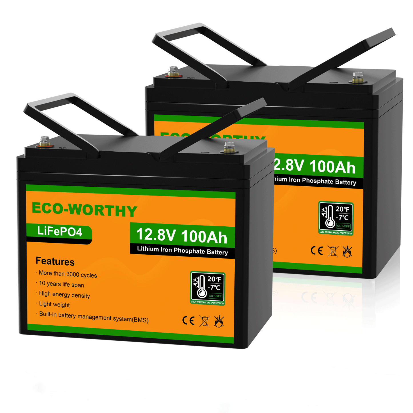 LiFePO4 12V 100Ah Lithium Iron Phosphate Battery