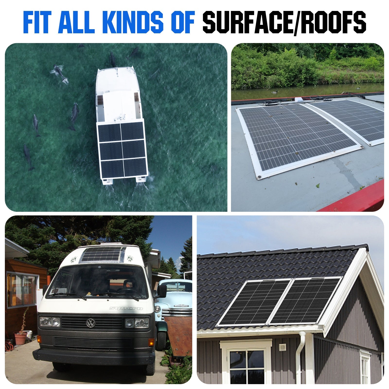 Eco-Worthy 130W@21.1V Flexible Mono Solar Panel | N-Type - 100W-195W solar panel