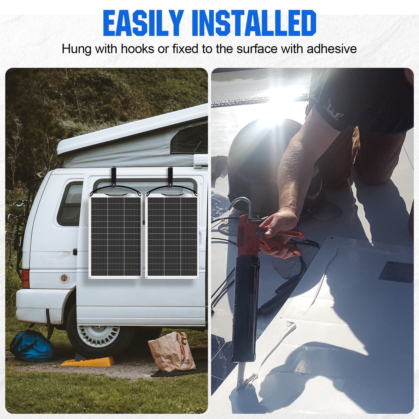 Eco-Worthy 130W@21.1V Flexible Mono Solar Panel | N-Type - 100W-195W solar panel