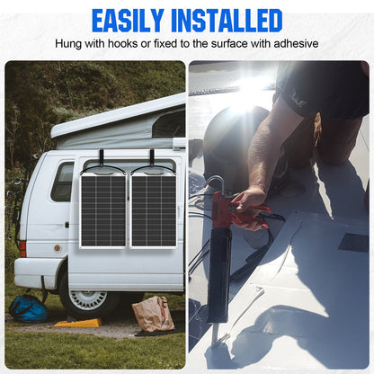 Eco-Worthy 130W@21.1V Flexible Mono Solar Panel | N-Type - 100W-195W solar panel