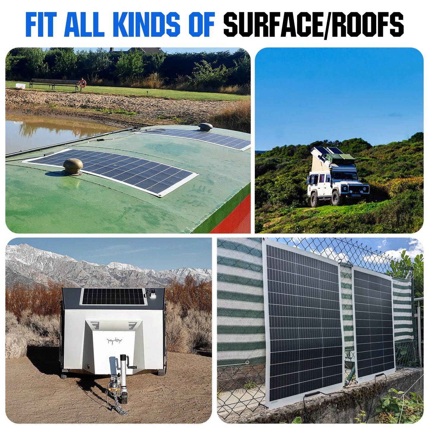 Eco-Worthy 130W@21.1V Flexible Mono Solar Panel | N-Type - 100W-195W solar panel