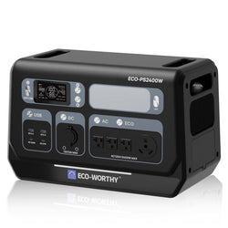 ECO-WORTHY 2400W Portable Power Station with 2048Wh LiFePO4 Battery