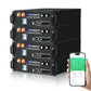ECO - WORTHY 48V(51.2V) 100Ah LiFePO4 Server Rack Battery,3U Size With Bluetooth & Wifi(V3) - lithium battery