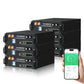 ECO - WORTHY 48V(51.2V) 100Ah LiFePO4 Server Rack Battery,3U Size With Bluetooth & Wifi(V3) - lithium battery