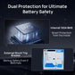 ECO - WORTHY 48V(51.2V) 100Ah LiFePO4 Server Rack Battery,3U Size With Bluetooth & Wifi(V3) - lithium battery