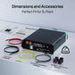 ECO - WORTHY 48V(51.2V) 100Ah LiFePO4 Server Rack Battery,3U Size With Bluetooth & Wifi(V3) - lithium battery