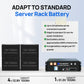 ECO - WORTHY 48V(51.2V) 100Ah LiFePO4 Server Rack Battery,5.12kWh Battery Capacity With Bluetooth & Wifi(V3) - lithium battery