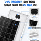 100W 200W 12V (1/2x100W) Complete Off Grid Solar Kit with 600W Inverter + 0.6kWh Lithium