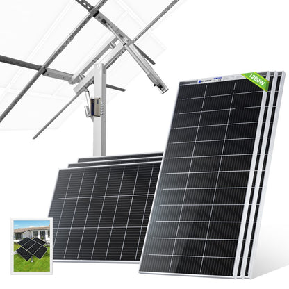 Dual Axis Solar Tracking System with Solar Tracker