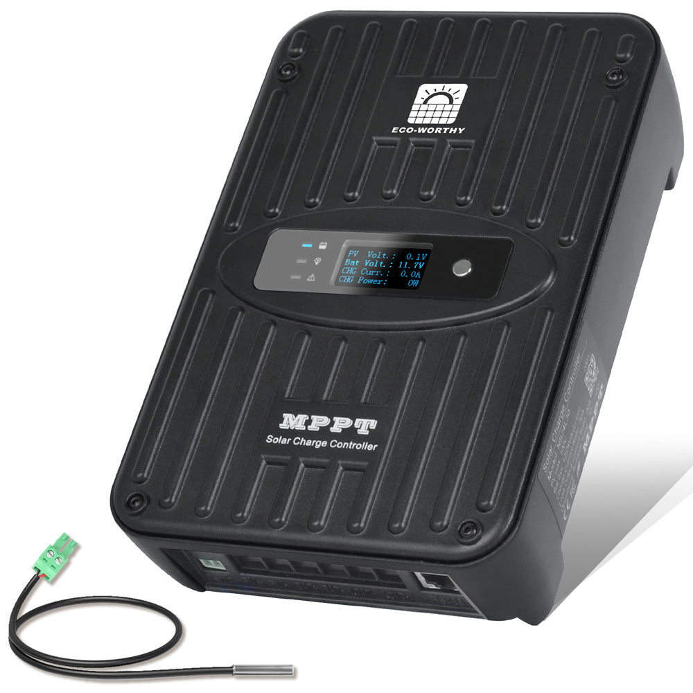40A MPPT OLED Display Solar Charge Controller Regulator 12V/24V Autoswitch