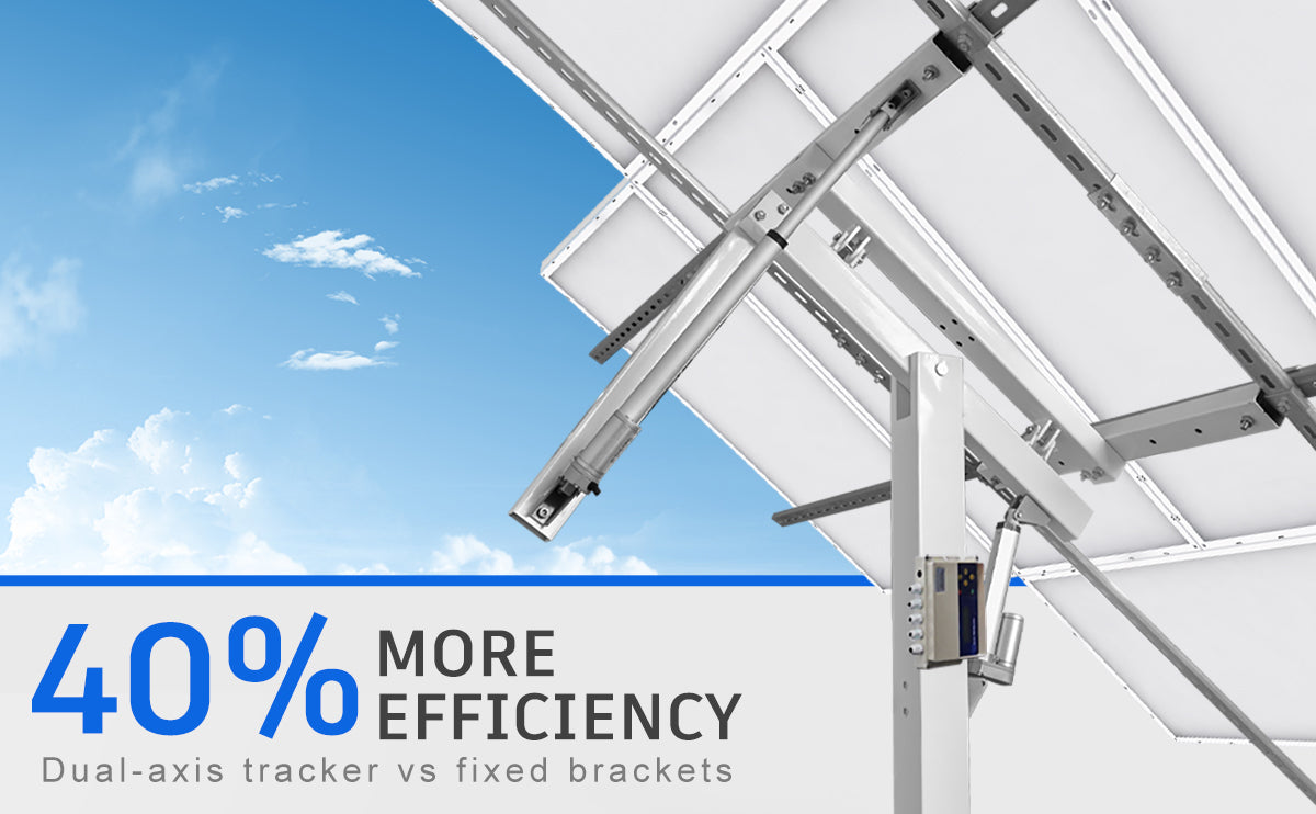 Dual Axis Solar Tracking System with Solar Tracker