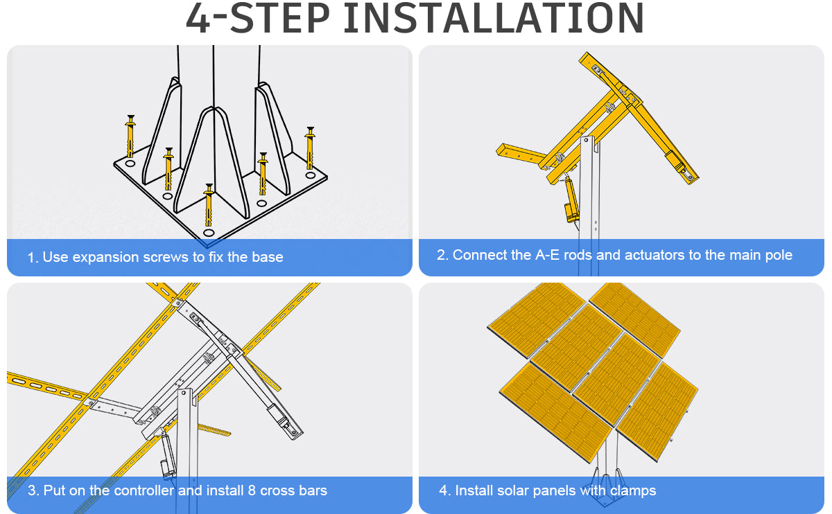 Dual Axis Solar Tracking System with Solar Tracker