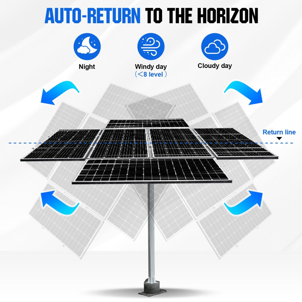 Dual Axis Solar Tracking System with Solar Tracker