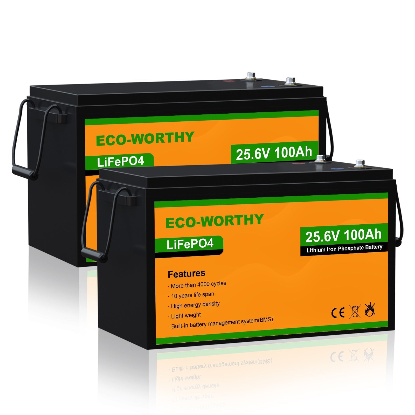LiFePO4 24V 100Ah Lithium Iron Phosphate Battery - lithium battery